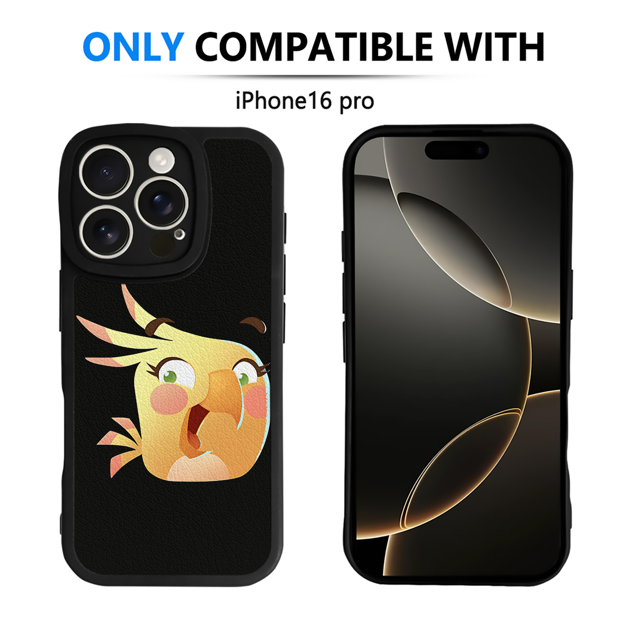 （画像用） Angry Birds アングリーバード 【iPhone 16シリーズ対応】シリコンスマホケース（レザー調） 材質：シリコン